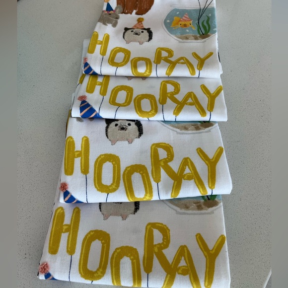 Anthropologie Hip Hip Hooray dish towel - Picture 5 of 5